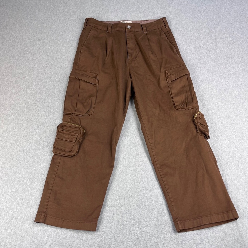 American Eagle X Tru Kolors Cargo Pants Mens 32x30 (Fits 32x27) Brown Wide Leg